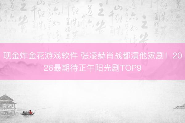 现金炸金花游戏软件 张凌赫肖战都演他家剧！2026最期待正午阳光剧TOP9